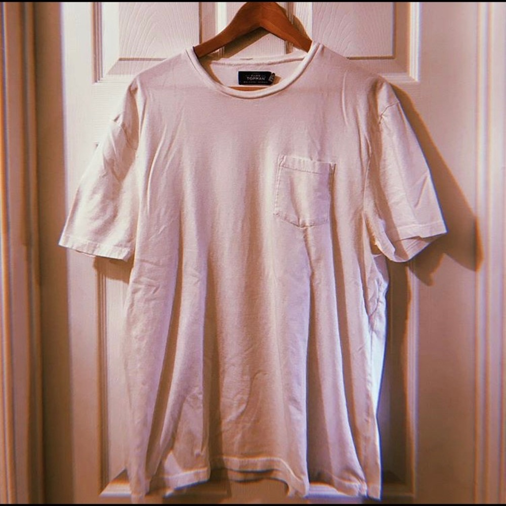 White Topman Pocket-Tee